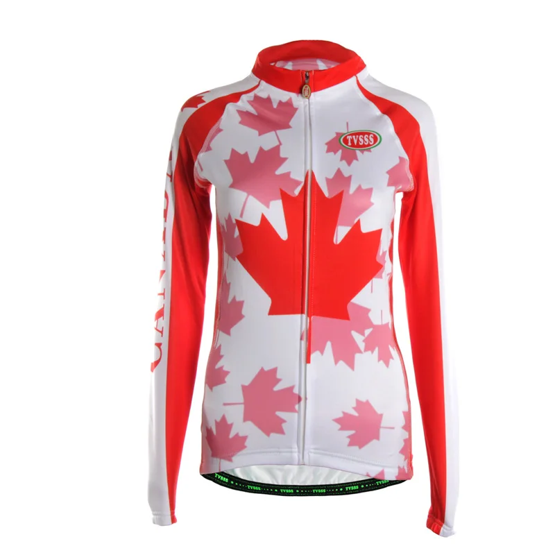 TVSSS 2017 Maple Leafs Cycling Jersey Women's Winter Long Sleeve