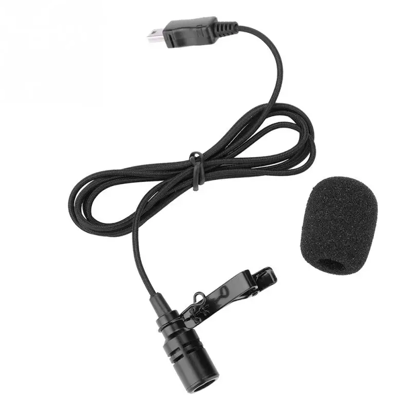 Portable Microphone Clip on Mini External USB Mic Microphone