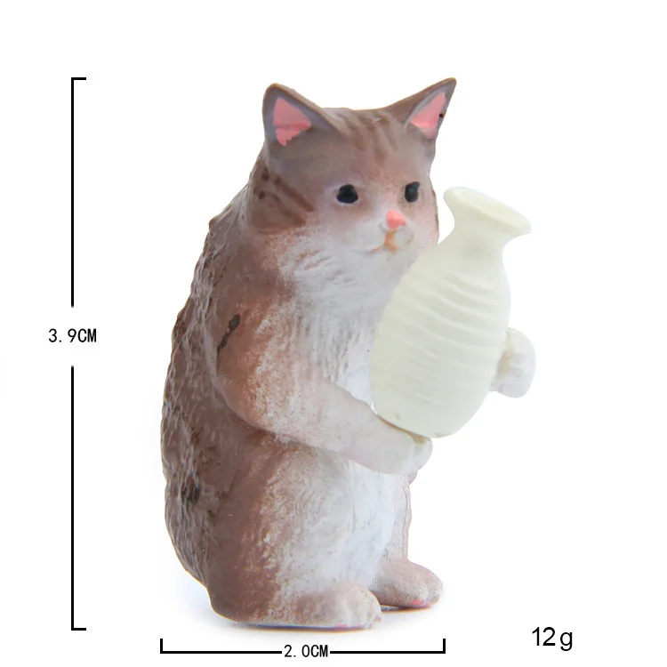 Образ жизни миниатюрные фигурки котенок миниатюрные фигурки домашнее украшение мини-Сказочный Сад Животные украшения изделия из смолы