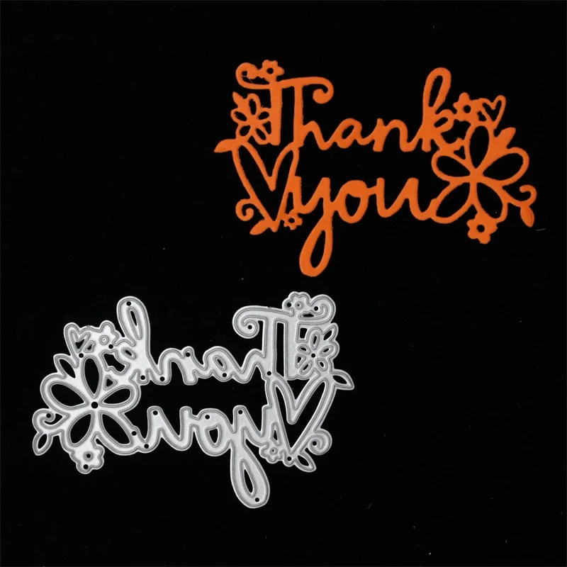 

KSCRAFT Thank You Metal Cutting Dies Stencils for DIY Scrapbooking/photo album Decorative Embossing DIY Paper Cards