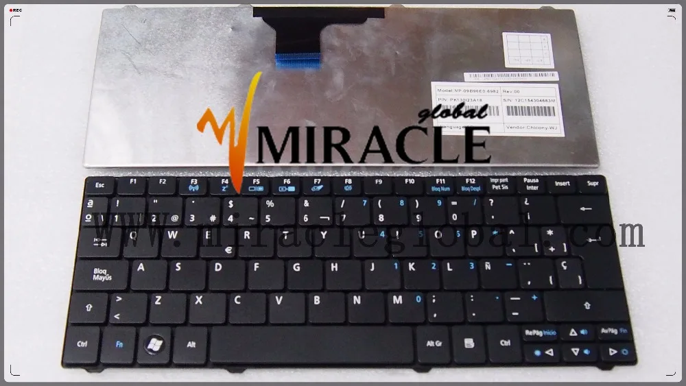 Клавиатура для ноутбука Acer Aspire One ZA3 ZA5 ZA8 1410 1810T SP/LA|keyboard for acer|keyboard acer aspirelaptop keyboard |