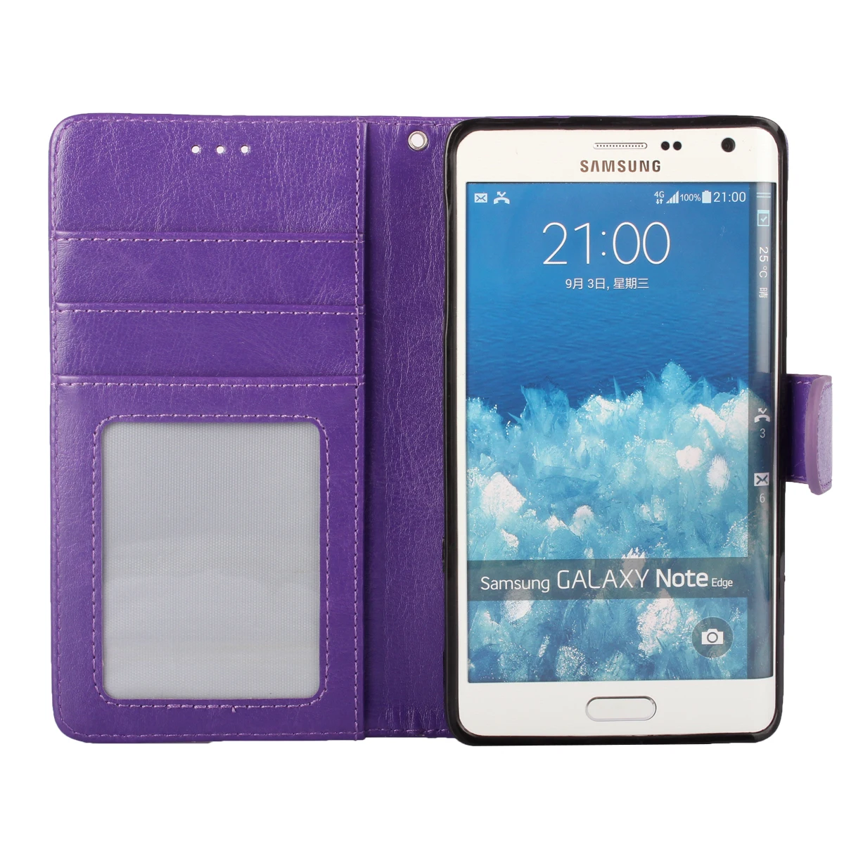 Фоторамка Крышка для samsung Galaxy Note Edge чехол кожаный бумажник мягкой внутренней книга Coque Etui для Galaxy Note Edge n915 Capinha