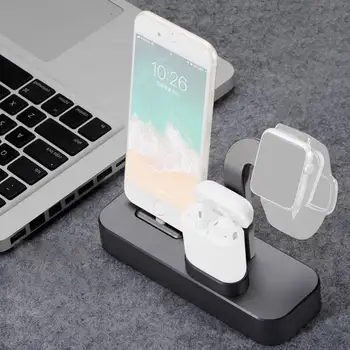 

3 in 1 Wireless Charger Fast Charging Stand for Apple Watch Charging Station for Airpods for iPhone X XR 8 7 Charger Dock