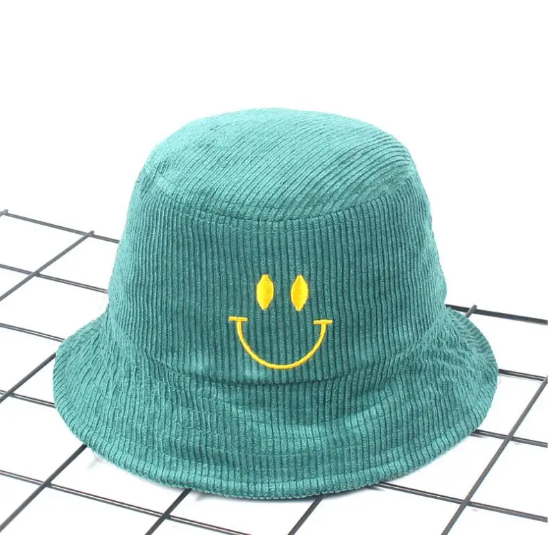 

2018 Winter Children Bucket Hat Unisex smile face kids Bob Caps Hip Hop Gorro boys girls Beach Sun Fishing panana Bucket Hat