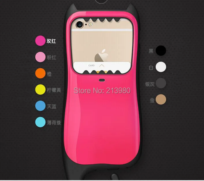 200pcs/lot Creative Phone Case 4.7 inch for iphone 6 Unique Model with Pothook Multicolor Optional Protector Back Covers |