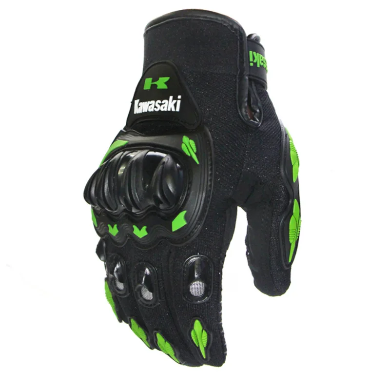 

Kawasaki Motorcycle Gloves Motocross Guantes Moto Motocicleta Luvas Cycling Mountain Bike Gloves Motorcycle Full Finger Gloves