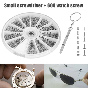

Watches Repair Parts Tool 600pcs/set Assorted Screws For Watch Clock Eye Glasses Watchmaker Screws/Screwdriver