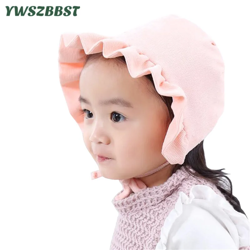 Solid Baby Hat Cotton Corduroy Infant Hat for Girls Boys Spring Autumn