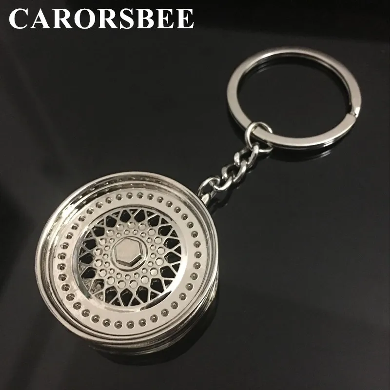 

Car styling Auto Key ring Turbo Wheel Rim Model Keychain Metal Mini Wheel Rim Tyre Key Chain KeyRings motorcycle accessories