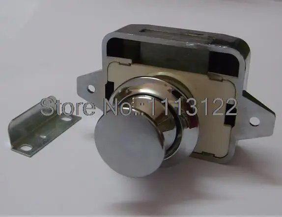 

push button cabinet latch for rv/motor home Cupboard Caravan Lock for Cupboard push latch lock for door thick 14-17mm 1PC Chrome