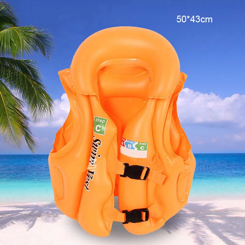 Baby Life Jackets Kids Float Inflatable Swim Vest Life Jacket Swimming Aid for Teens KH889 - Цвет: Оранжевый