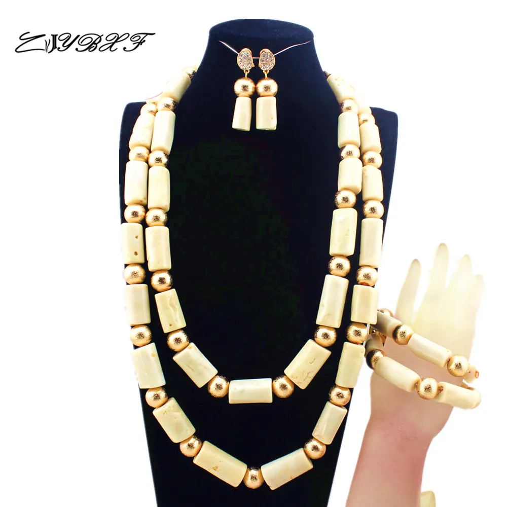 

New Gorgeous 3 Layer Red Coral Beads Costume Necklace women Nigerian Wedding African Beads Jewelry Sets free shipping L0006