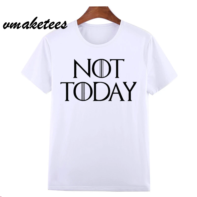 Dracarys Игра престолов Arya Stark Not Today футболка Винтажная Футболка Camisetas hombre мужская