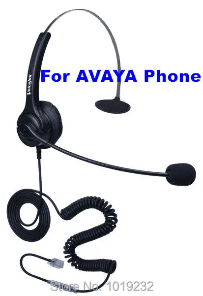 RJ9 plug Headset call center headphones with MIC Volume+Mute ONLY for SNOM AVAYA 1608 1616 9616 9620 9630 9640 9640G and 9650 |