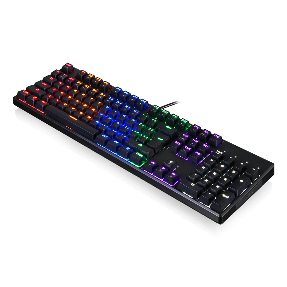 USB Wired Gaming Mechanical Keyboard RGB Backlight 104 Keys Anti-ghosting Keys NK-Shopping