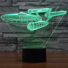 USB Led Lamp Star Wars Star Trek Enterprize 3D Night lights Creative Gifts Home Decor Baby Bedroom Led Table Lamp