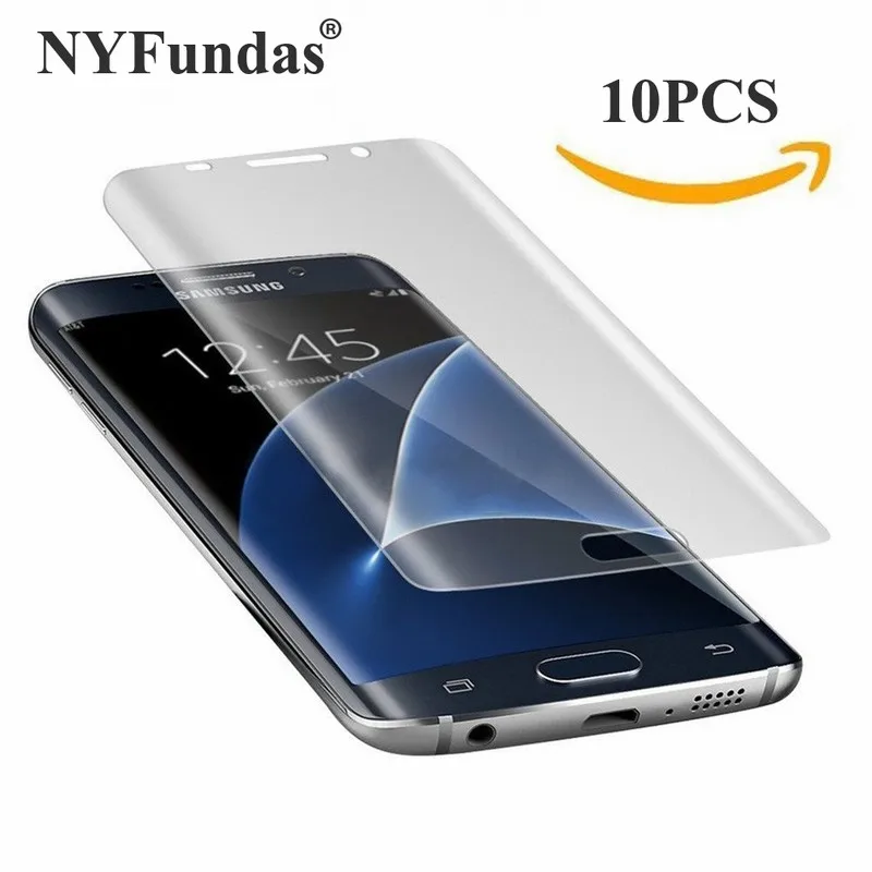 10PCS NYFundas Full 3D Coverage PET Film Curved Screen Protector for Samsung Galaxy S7 Edge S6 S8 Plus S8plus Screenprotector (1)
