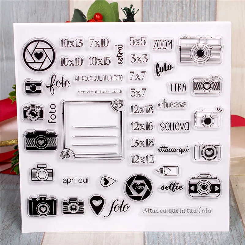 Rubber Silicone Clear Stamps for Scrapbooking Tampons Transparents Seal Background Stamp Card