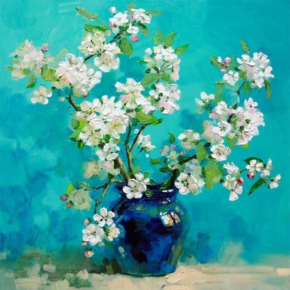 

5D DIY Diamond Painting Flowers Full Square Embroidery Mosaic Pictures of Rhinestones Decor Home