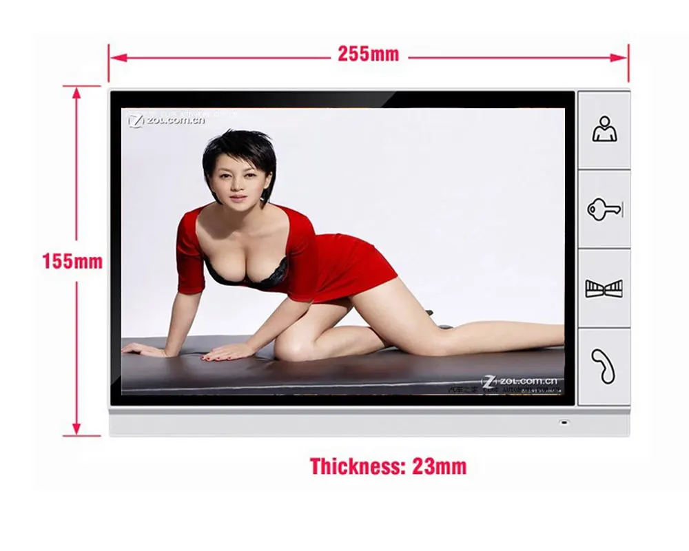 9 дюймов ЖК-монитор Громкая связь домофон цветной видеодомофон дверной звонок Система контроля доступа домофон