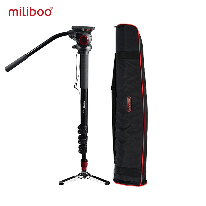 Miliboo MTT705A алюминиевый Портативный монопод для камеры с жидкостной головкой