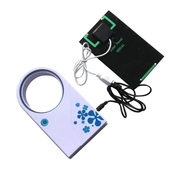

Zerosky Solar Fan 2W 5V Solar Panel Green Power Vaneless Fan Air Cooling Mini USB Handheld Portable Solar Fan High Quality