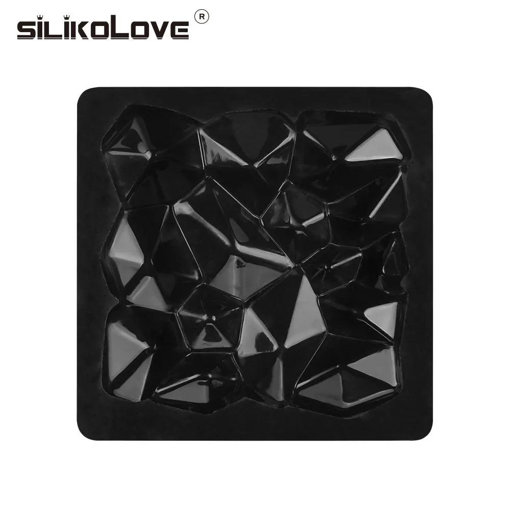 SILIKOLOVE квадратный камень формы 3d силиконовая форма для Мусса форма жаропрочная посуда для десерта сковорода украшения торта