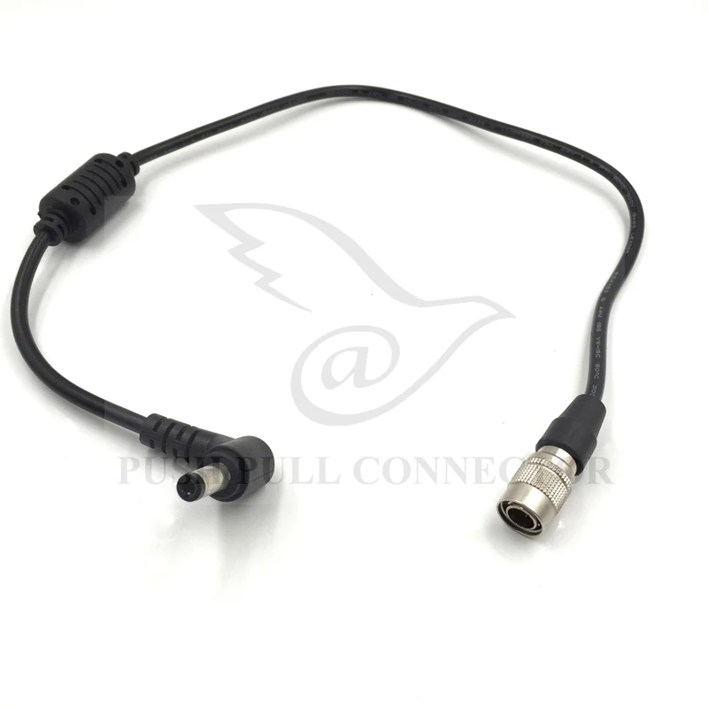 

4 Pin Hirose Male to DC Right Angle Jack for ZOOM F8/ Sound Devices 688 633 644 power line