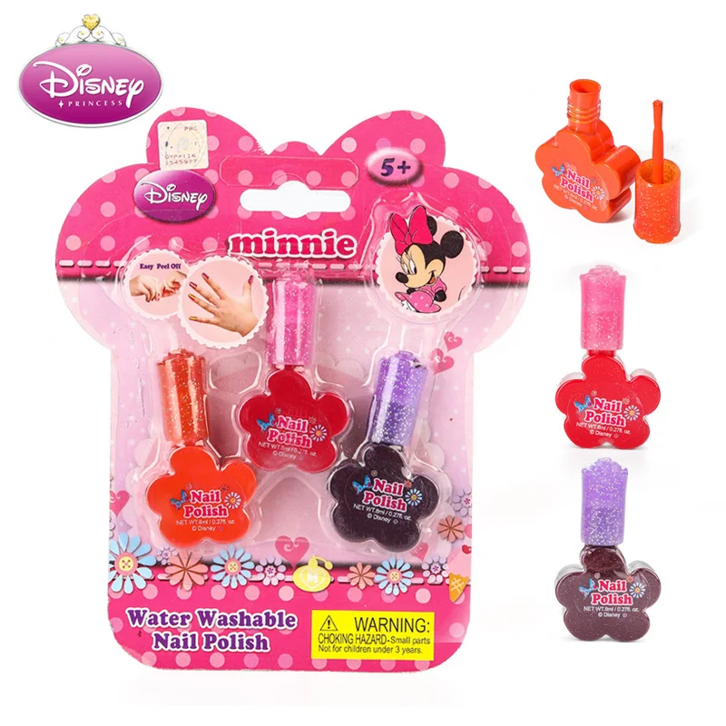 Disney Children's Kids Girls Nail Polish Toys Minnie Non toxic Tearing