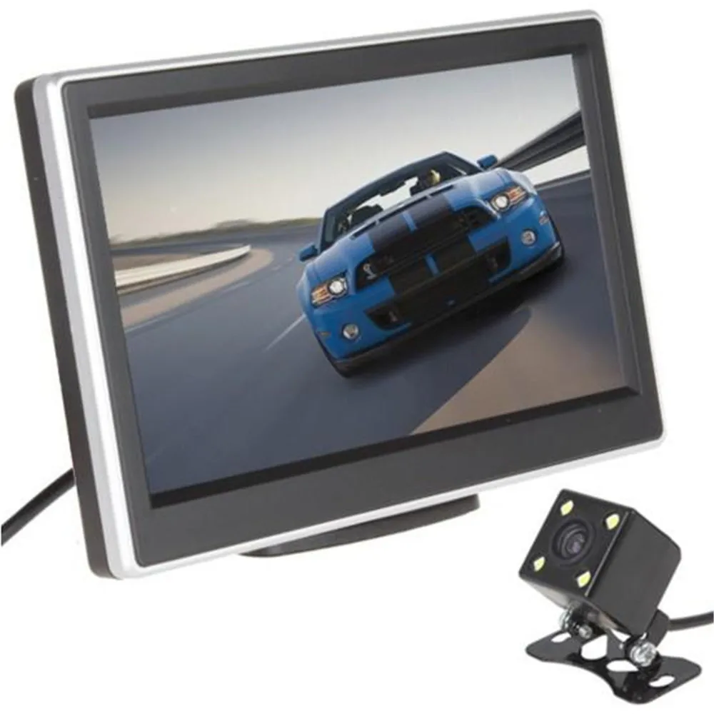 5 Inch LCD Screen Display Auto Car DVD VCR Player Rearview Cameras