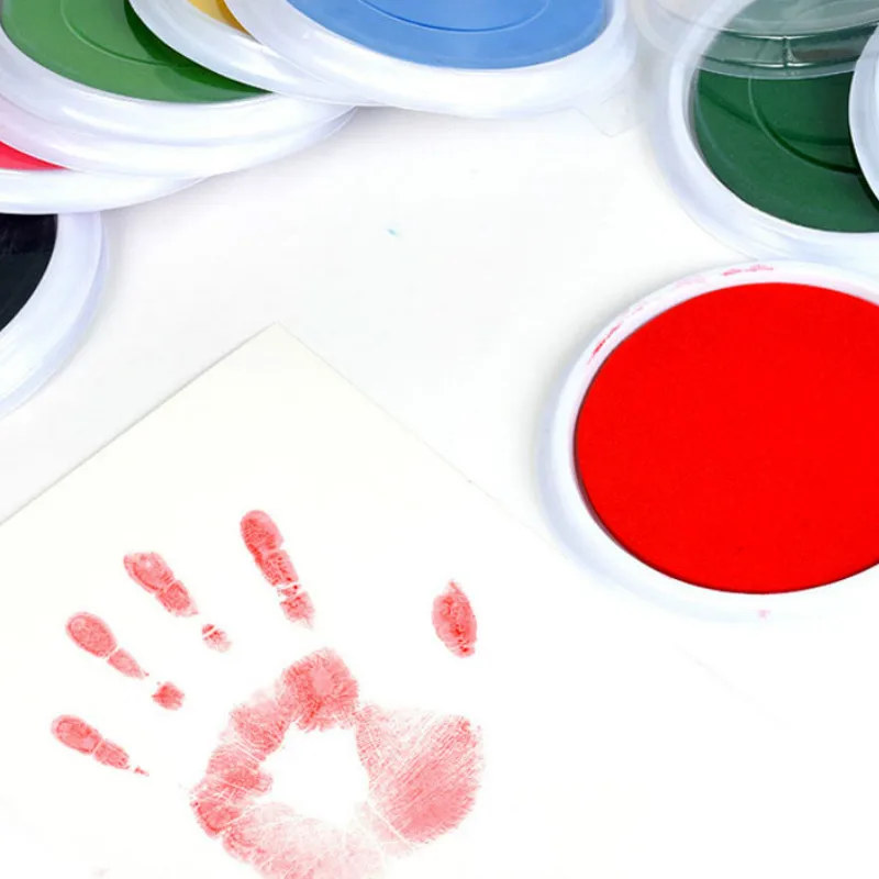 4 Цвета детская отпечатков пальцев грязи защиту окружающей среды инструмент для рисования для детей Students'graffiti ладони-20