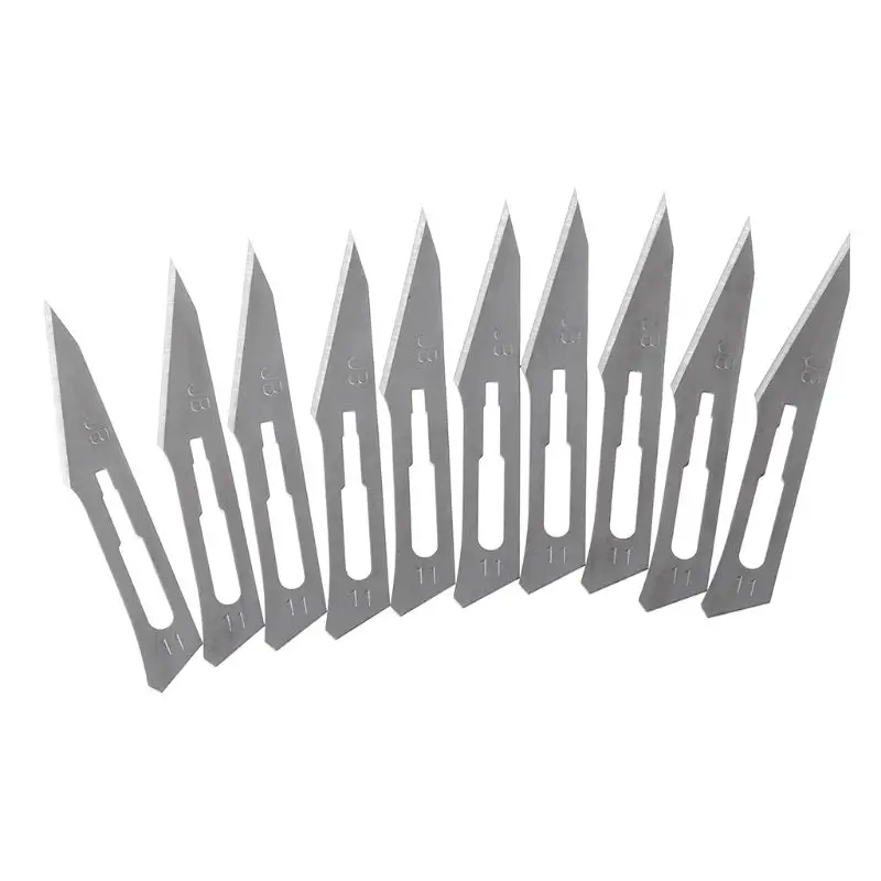 

10pcs 11# Scalpel Knife Blades For Wood Carving Engraving Craft Sculpture Cutting Tool PCB Repair