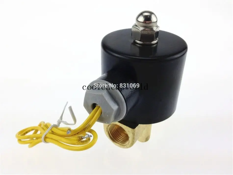 1 шт. 2W-040-10 24VDC 3/" Электрический Соленоидный клапан воды воздуха N/C нормальное замыкание
