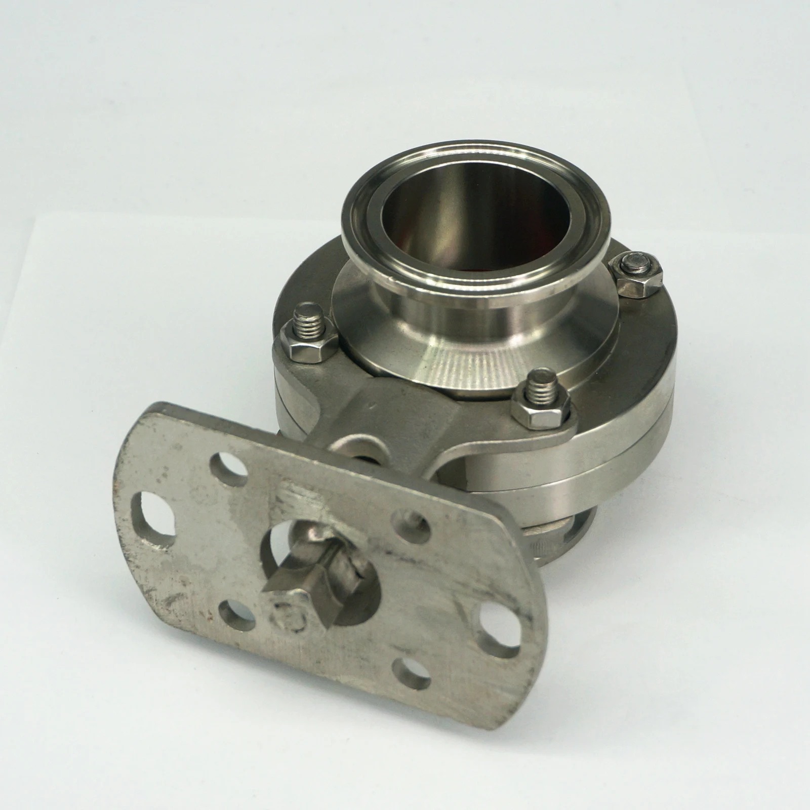 1-1/" 38 мм SUS304 санитарно-технический пневматический 1,5" Tri Зажим потока контроль дисковый затвор для Homebrew без привода