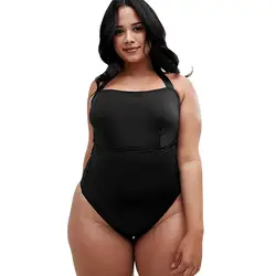 Для женщин Цветочный принт комплект бикини плюс Размеры Плавание Купальный костюм из двух предметов бразильский Твердые пляжный
