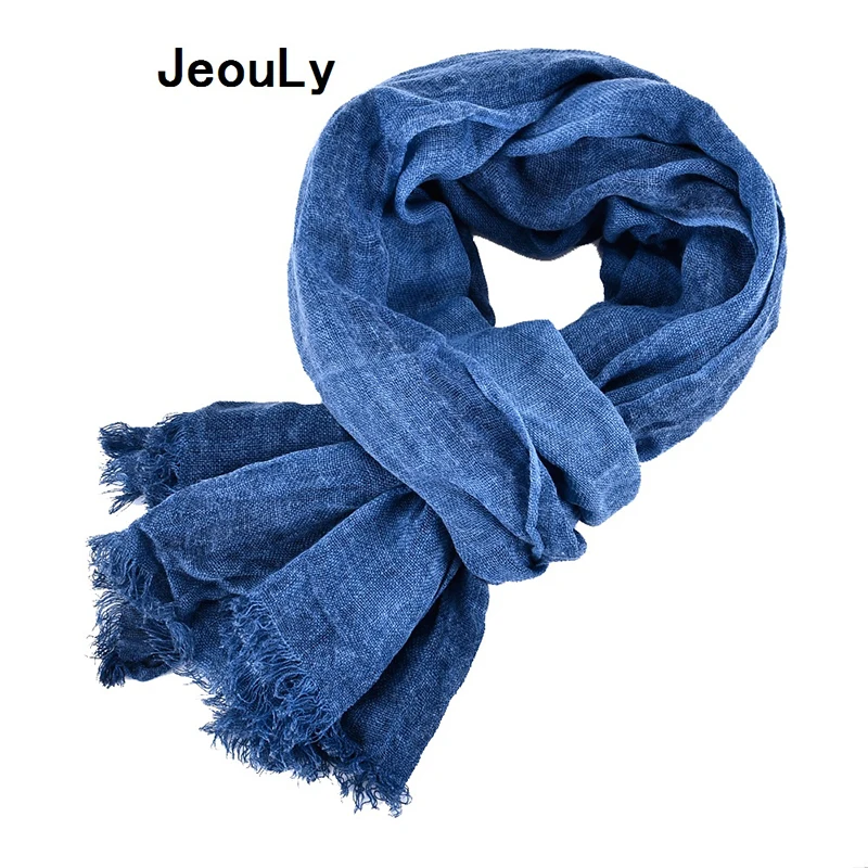 Jeouly/Новое поступление однотонные мужские шарфы модный бренд простой шарф сезон