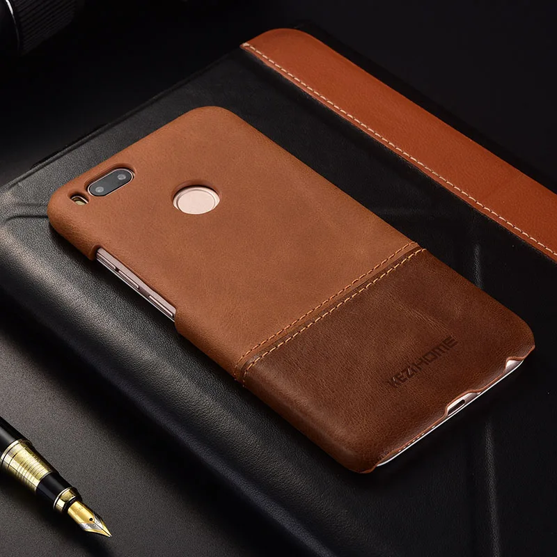 Для Xiaomi Mi A1 чехол Xiaomi Mi A1 Чехол класса люкс Genune кожаный жесткий противоударные телефонные чехлы на заднюю панель 5,5"