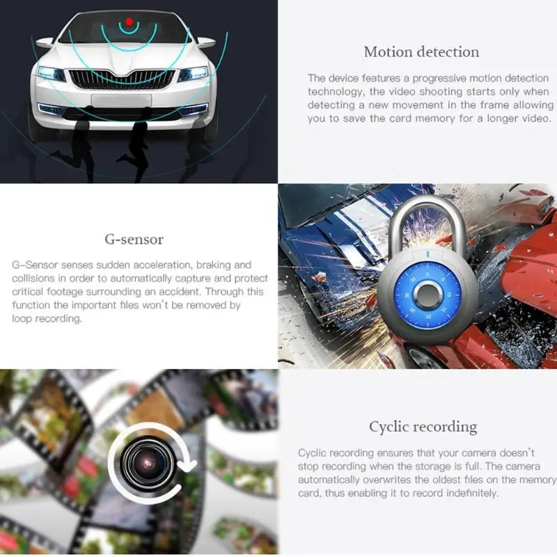 2 7 дюймов двойной объектив LCD HD Автомобильная DVR камера GPS регистратор g сенсор