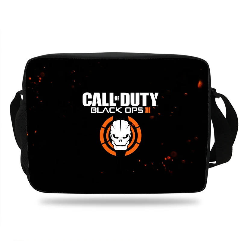 

2018 New POP PC Game Call Of Duty Black Ops 4 Children Messenger Bag 3D Print CrossBody Mochila Kids Schoolbag for Boys Mens