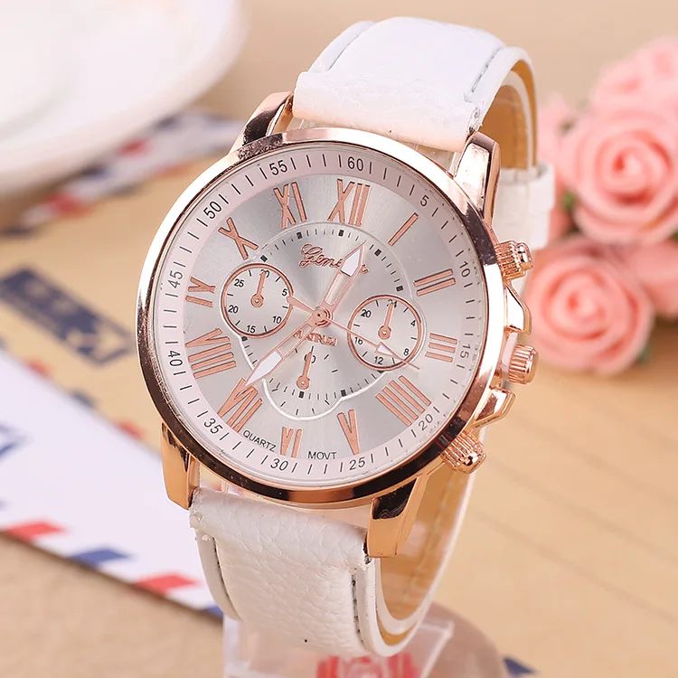 

Luxury Brand Leather Quartz Watch Women Ladies Men Fashion Bracelet Wrist Watch Wristwatches Clock relogio feminino masculino #E