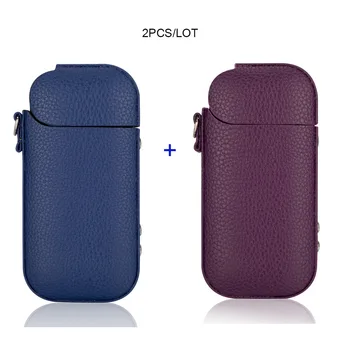 

JINXINGCHENG 2PCS Lot Pouch Bag PU Case for Iqos 2.4 Plus Leather Case Protective Holder Cover