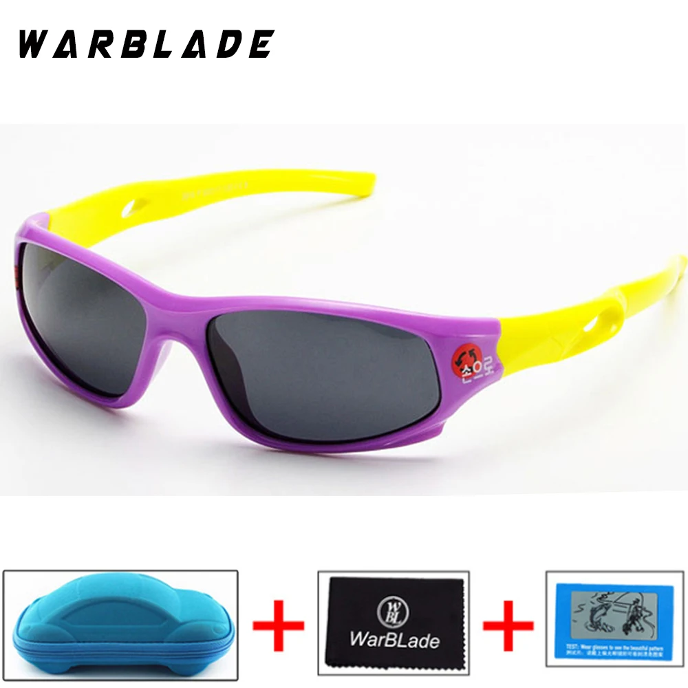 purple yellow Детская поляризованных солнцезащитных очков Детские UV400 очки безопасности TR90 рамка очки марсовые очки солнцезащитные очки для детей Gafas De Sol - Цвет линз: purple yellow