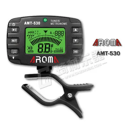 Аромат AMT-530 2-в-1 большой Экран метроном для гитары тюнер 30-260bpm Поддержка хроматические-черный