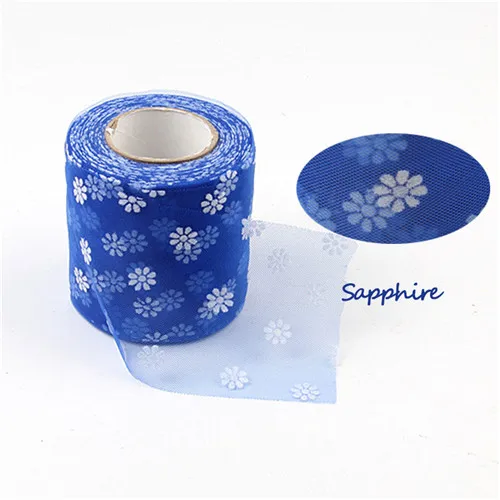 25 ярдов/партия, 7,5 см, блестящая фатиновая сетчатая юбка-пачка в рулоне, мягкая фатиновая пачка с блестками, сделай сам, украшение для свадьбы, дома, свадьбы, дня рождения - Цвет: sapphire