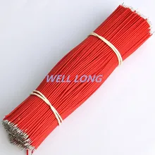 (500 шт./лот) Красный провод 150 мм UL 1007 26AWG кабель.|red wire|26awg wirewire red