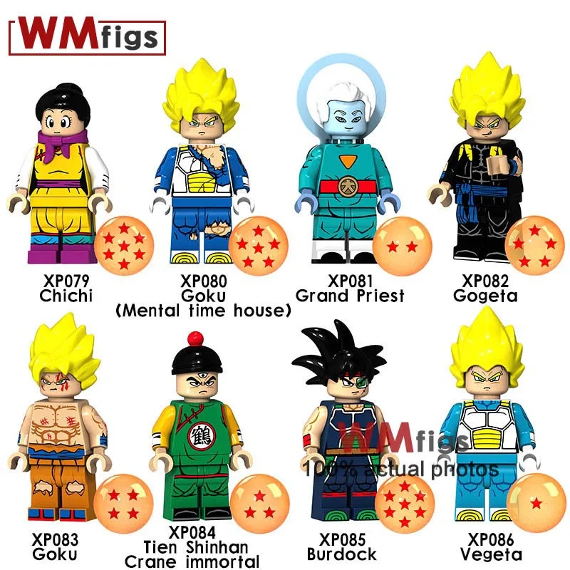 

Single Dragon Ball Z Action s Grand Priest Gogeta Vegeta Burdock Building Block Model Toys for Children Gifts