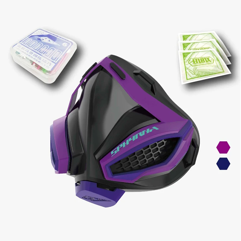 Training Mask Purple TWTOPSE велосипедная маска для лица Спортивная тренировочная маска 4,0 фитнес тренировка тренажерный зал упражнения бег велосипед Маска велосипедиста высота маска для кардиотренировок - Цвет: Training Mask Purple