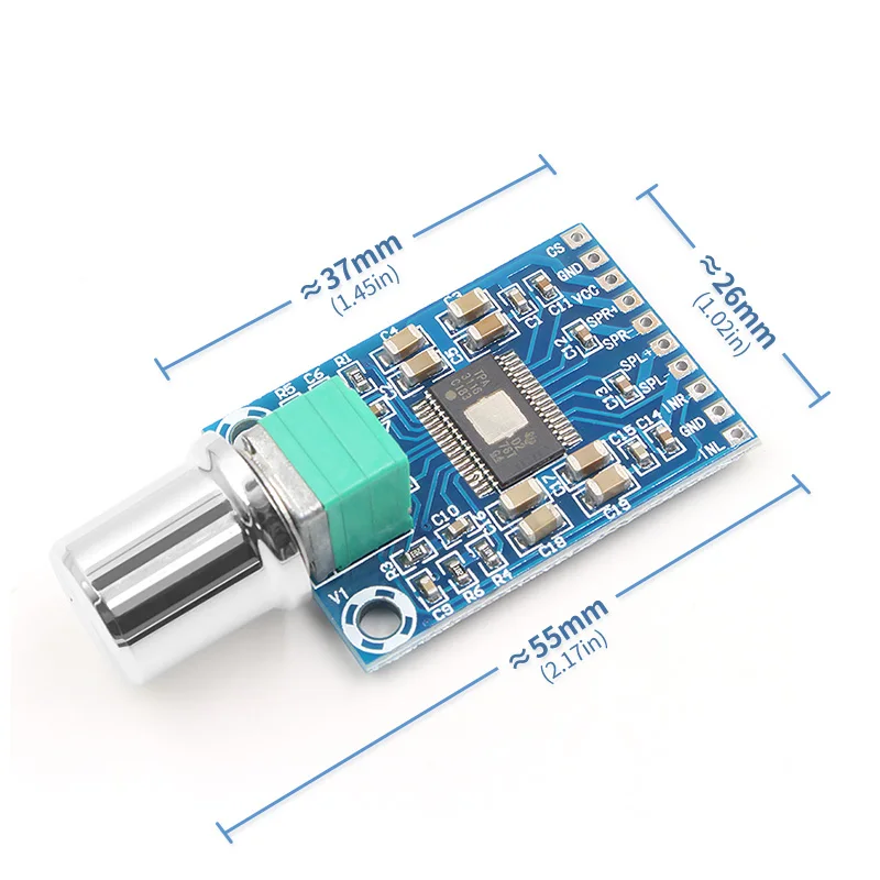 

high power micro digital power amplifier board, TPA3116D2 chip, dual 50W, high definition sound, 12-24V