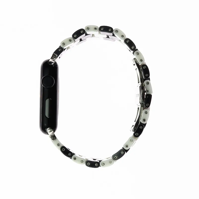EIMO Роскошные керамика ремешок для мм Apple Watch 42mm 38 мм Металлическая Бабочка Пряжка ссылка браслет Iwatch серии 3/2/1