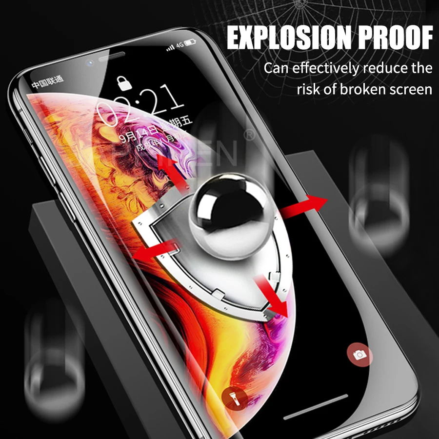 Передняя+ задняя 3D Защитная пленка для экрана из ТПУ для iPhone XR XS Max X 8 7 6 6s Plus, Гидрогелевая пленка для iPhone 11 Pro Max